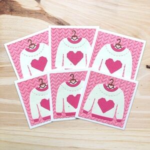 Handmade Mini Cards • 3x3 Blank Cards • Cute Cards • Valentines